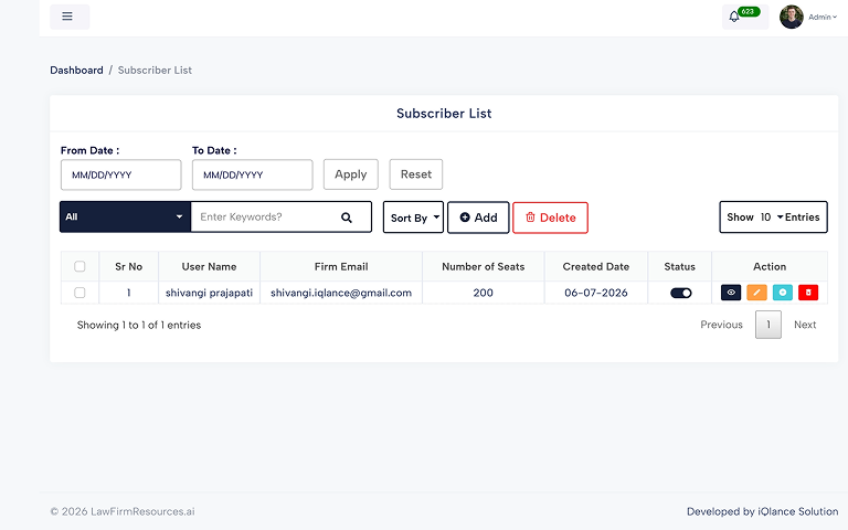 Website Screen Admin 3